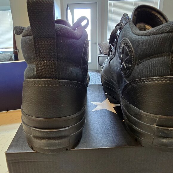 Converse CTAS Malden Street Boot Mid Triple Black Mens Athletic Sneaker size 10 - Picture 7 of 15